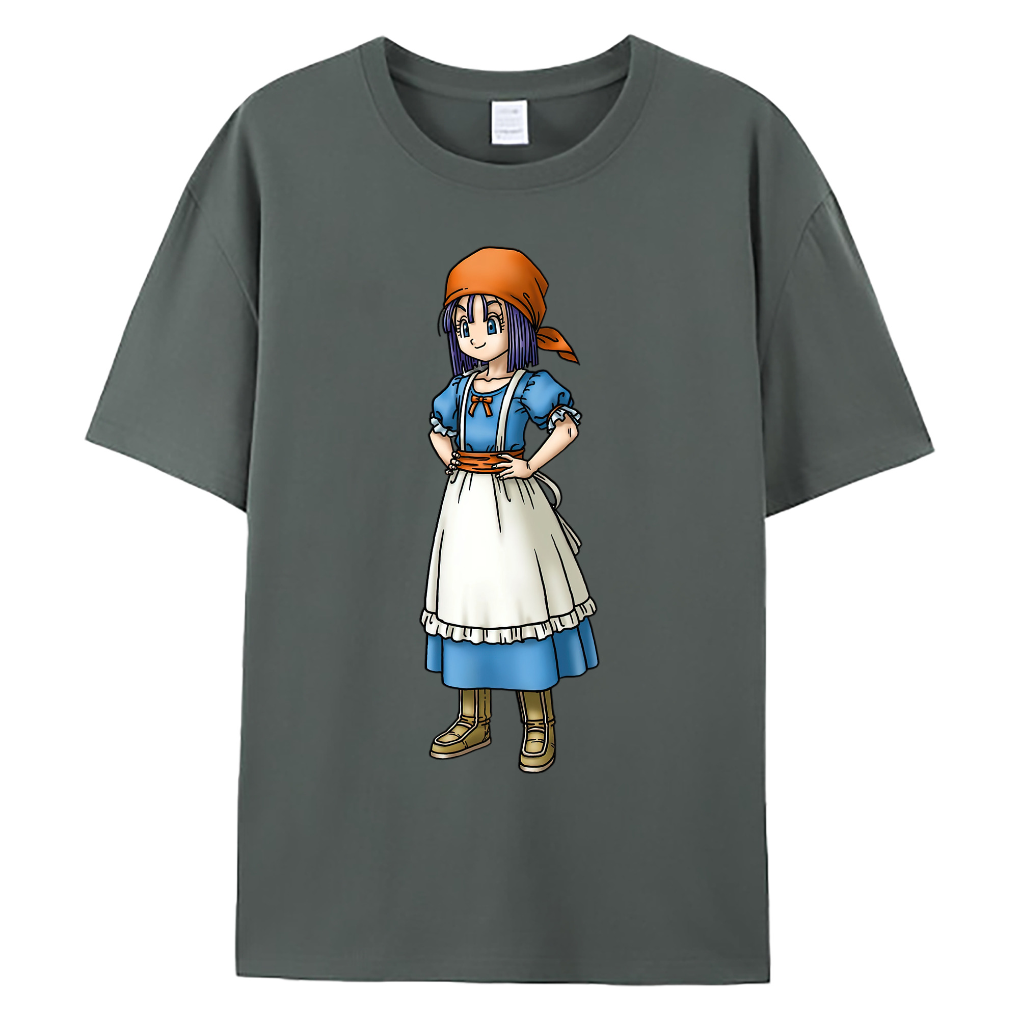 （画像用） ドラゴンクエスト Doragon Kuesuto Dragon Quest 綿100％ メンズ半袖Tシャツ｜肌触りやわらか＆通気性